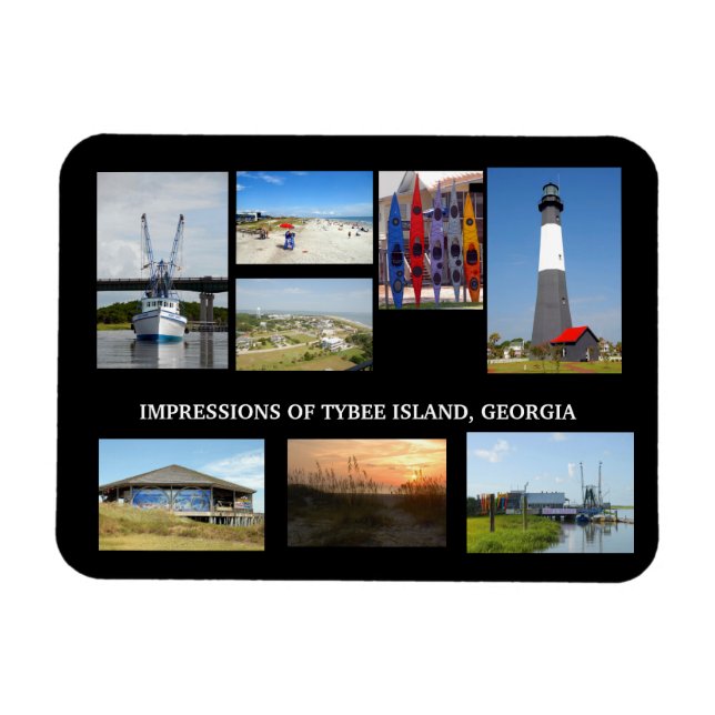 Imán Isla Tybee Georiga (Horizontal)