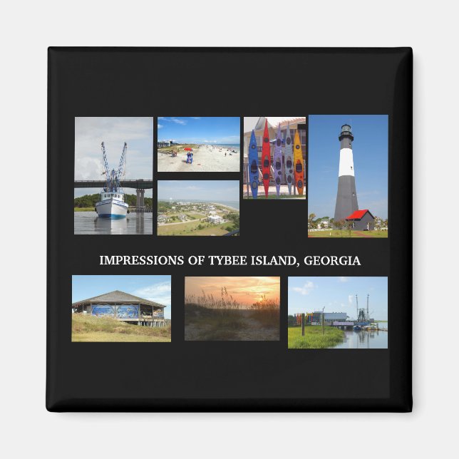 Imán Isla Tybee Georiga Magnet (Frente)