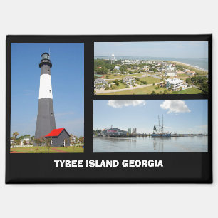Imán Isla Tybee, postal de Georgia