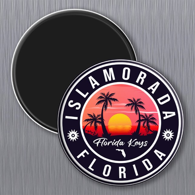 Imán Islamorada Florida Retro Sunset Beach Souvenirs (Subido por el creador)
