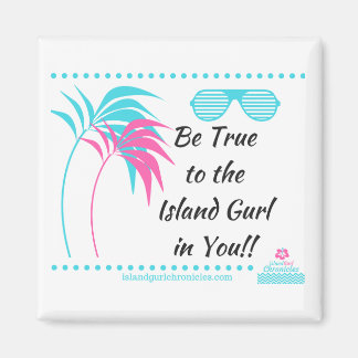 Imán Island Gurl Fridge Magnet