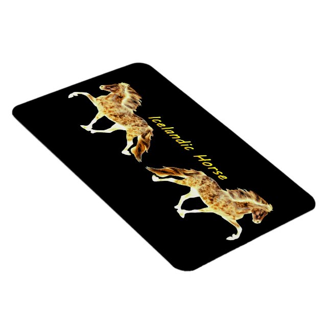 Imán Islandés incendiando caballo islandés (Lado Derecho)