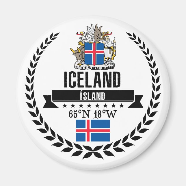 Imán Islandia (Frente)