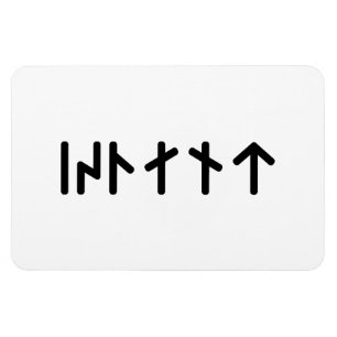 Imán Islandia ᛁᛋᛚᛅᚾᛏ ~ Runas Futhark Jóvenes