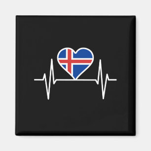 Imán Islandia - Latido de la bandera de Islandia