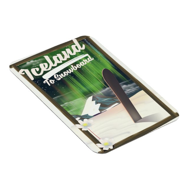 Imán Islandia y Snowboard (Lado Derecho)