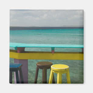 Imán Islas ABC, BONAIRE, Kralendijk: Vista al mar
