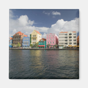 Imán Islas ABC, CURACAO, Willemstad: Frente de Harborfr