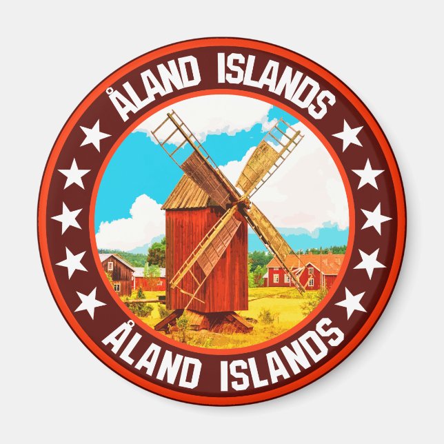 Imán Islas Åland (Frente)