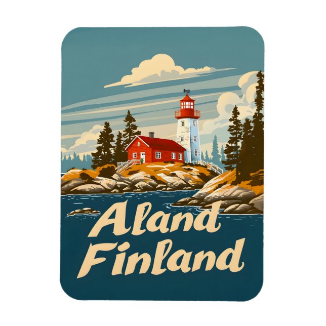 Imán Islas Åland Finlandia (Vertical)
