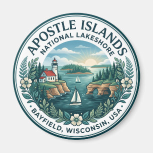 Imán Islas Apostle Parque Nacional Lacustre USA