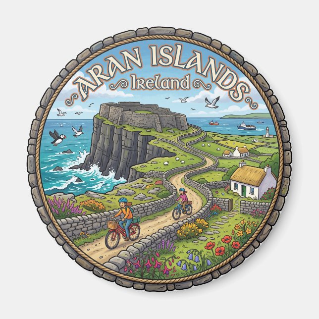 Imán Islas Aran Irlanda (Frente)