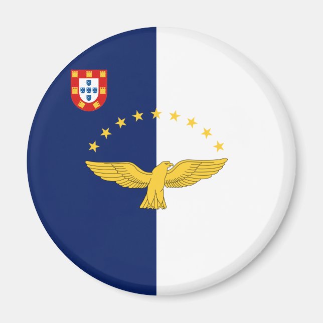 Imán Islas Azores bandera Magnet (Frente)
