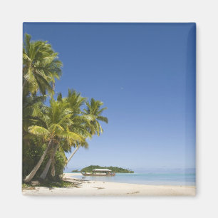 Imán Islas Cook, Aitutaki. Tour en canoa polinesia haci