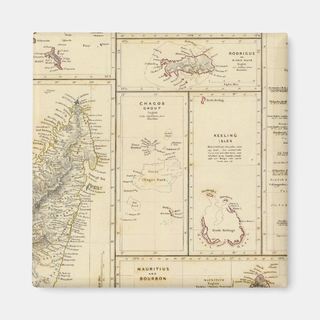 Imán Islas del Océano Índico (Frente)