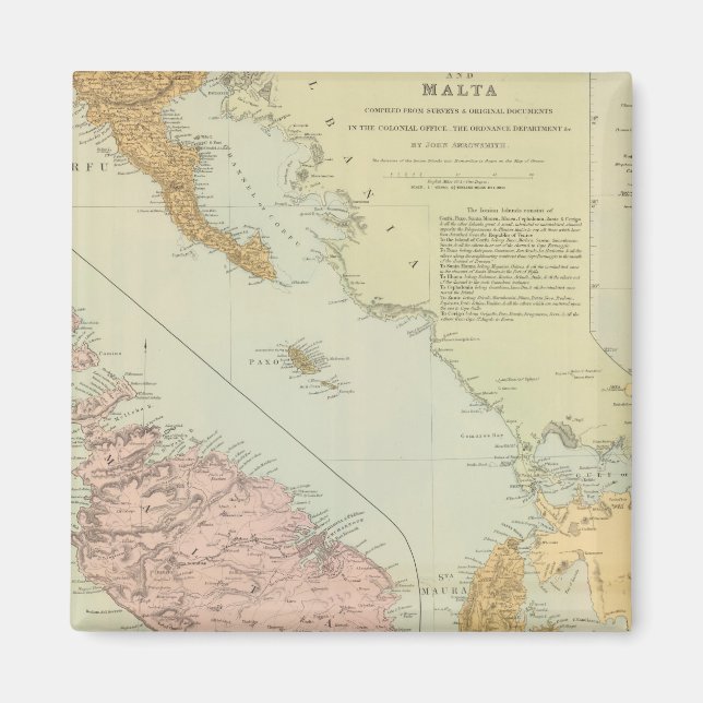 Imán Islas Jónicas, Malta (Frente)