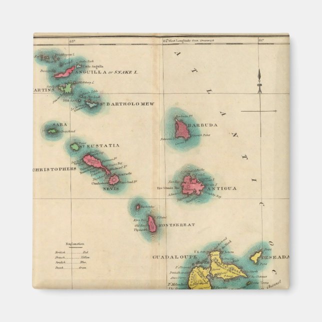 Imán Islas Leeward (Frente)