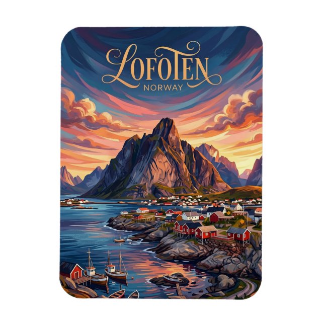 Imán Islas Lofoten Noruega (Vertical)