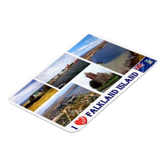 Imán Islas Malvinas - I Love - (Lado Izquierdo)