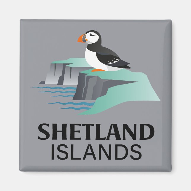 Imán Islas Shetland Escocia Reino Unido (Frente)