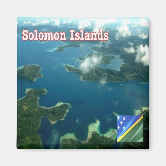 Imán ISLAS SOLOMON zSB007, Oceanía, Fridge (Frente)