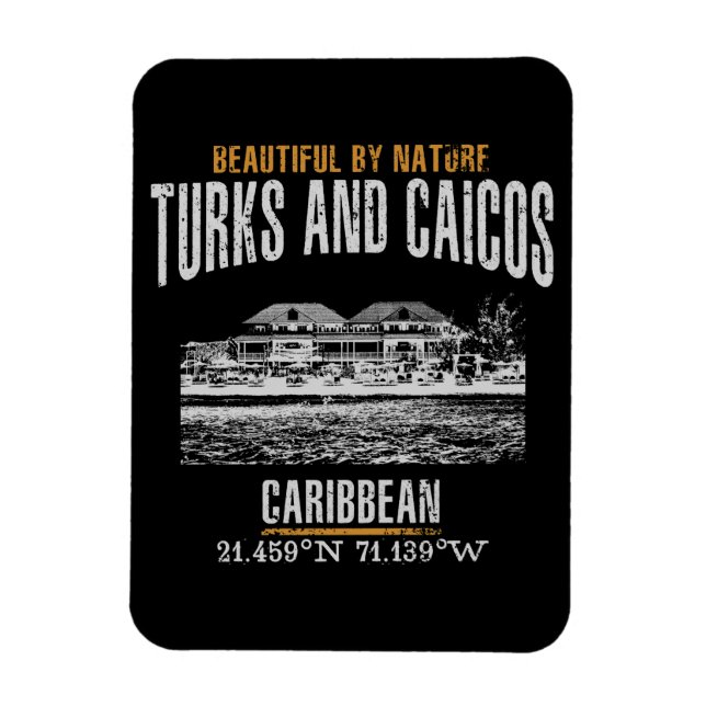 Imán Islas Turcas y Caicos (Vertical)