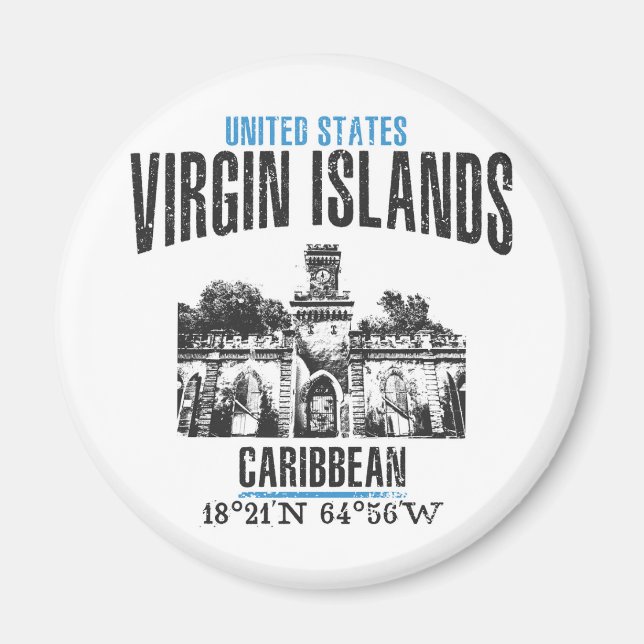 Imán Islas Vírgenes (Frente)
