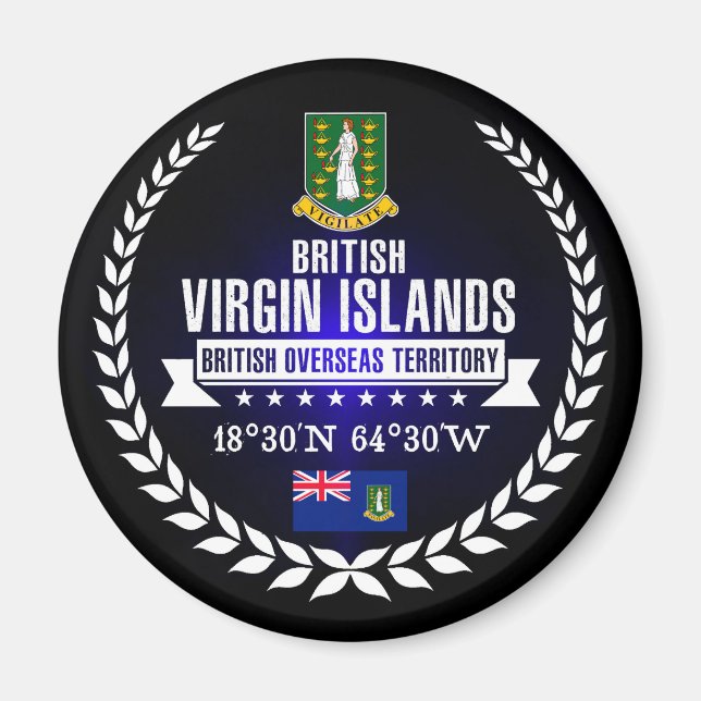 Imán Islas Vírgenes Británicas (Frente)