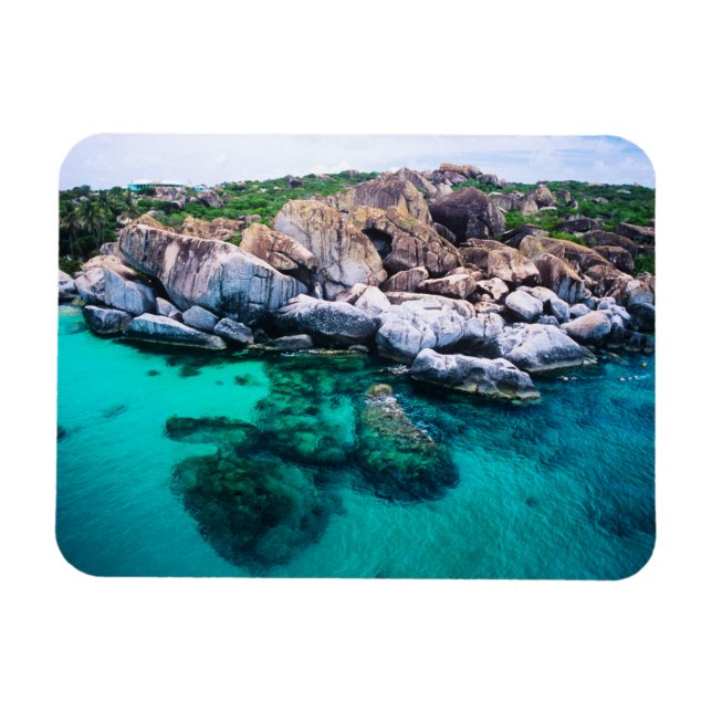 Imán Islas Vírgenes Británicas Los Baños (Horizontal)