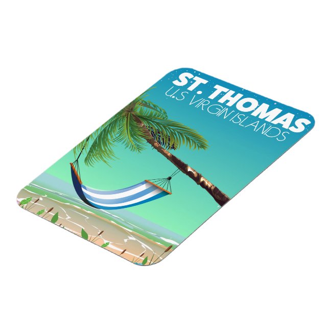 Imán Islas Vírgenes Estadounidenses de Santo Tomás. (Lado Izquierdo)