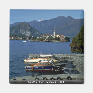 Imán Isola Pescatori, lago Maggiore, Italia