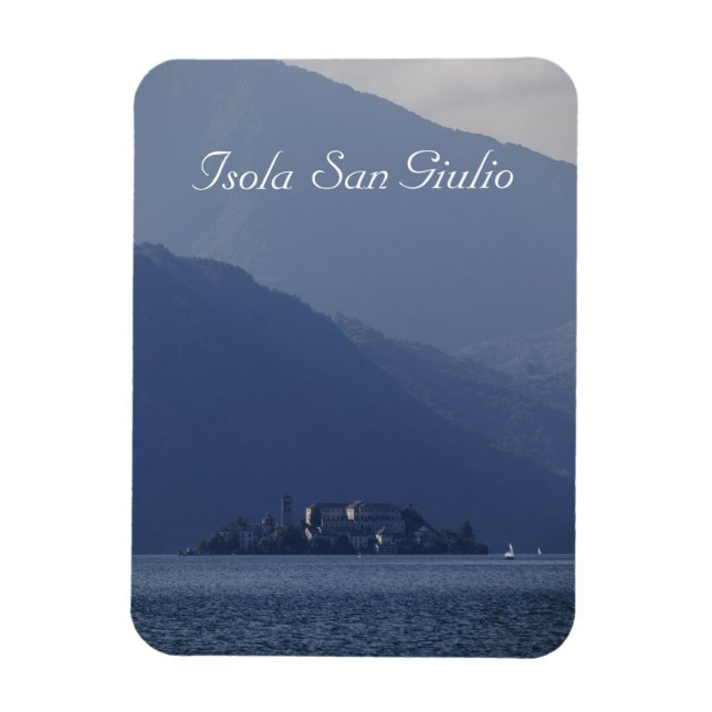 Imán Isola San Giulio, Lago de Orta, Italia (Vertical)