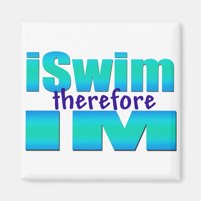 Imán iSwim por lo tanto IM Square Magnet (Frente)