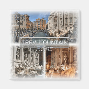 Imán IT1505 Europa, Italia, Roma, Fontana de Trevi, nev