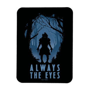 Imán IT Always The Eyes Forest Silhouette