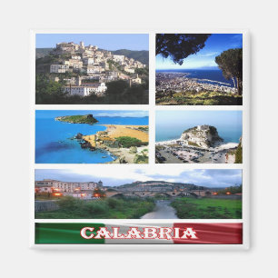Imán IT - Italia - Calabria - Mosaico de Collage