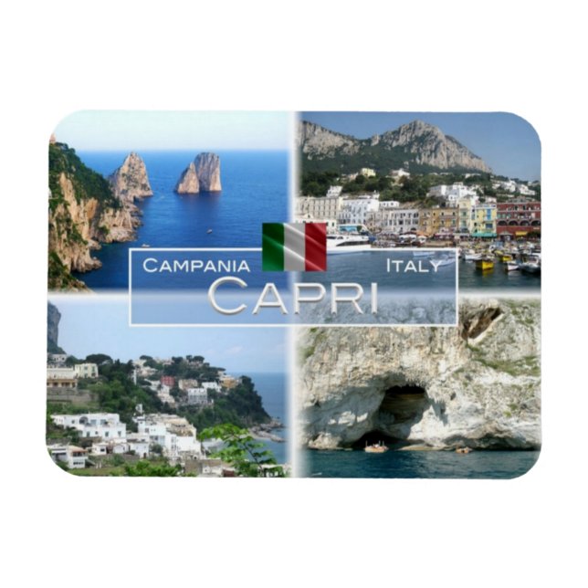 Imán IT Italia - Capri - I Faraglioni - Marina Grande - (Horizontal)