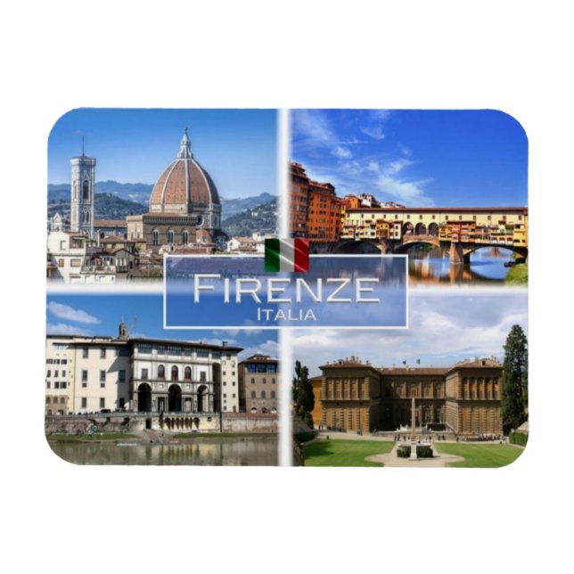 Imán IT Italia - Firenze Italia - Ponte Vecchio (Horizontal)