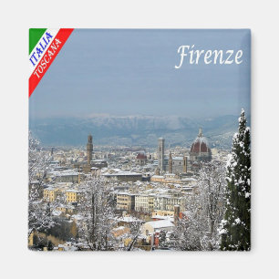 Imán IT - Italia - Florencia bajo la nieve