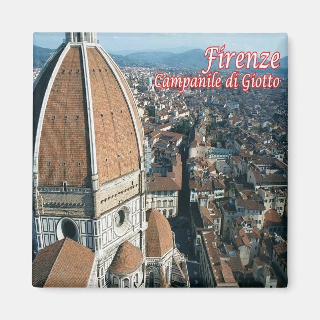 Imán IT - Italia - Florencia - Giotto Bell Tower (Frente)