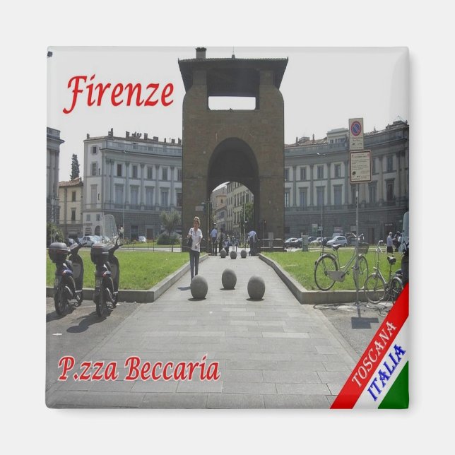 Imán IT - Italia - Florencia - Piazza Beccaria (Frente)