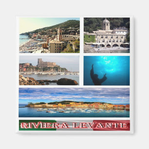 Imán IT - Italia - Génova - Riviera Levante - Mosaico