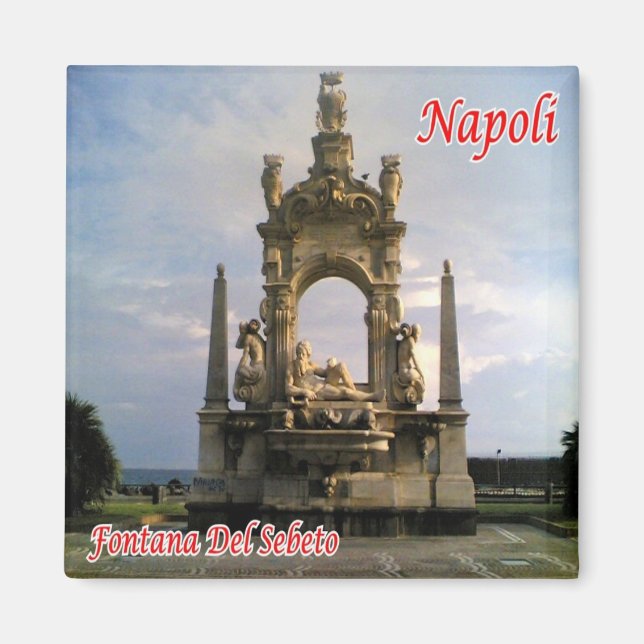Imán IT - Italia - Nápoles - Fuente Sebeto (Frente)