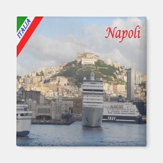 Imán IT - Italia - Nápoles - Puerto (Frente)