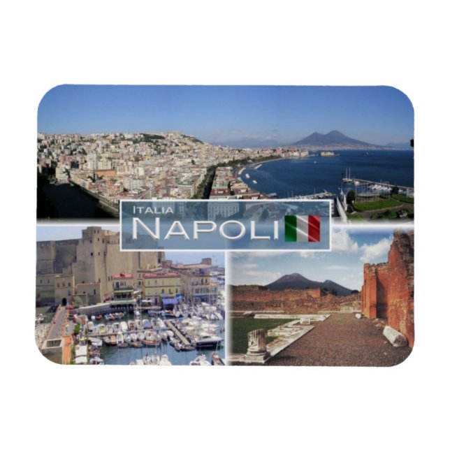 Imán IT Italia - Napoli - Castel dell'Ovo - (Horizontal)