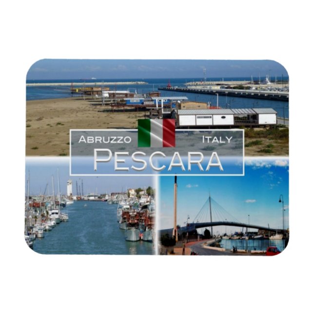 Imán IT Italia - Pescara - The Sea Bridge - - (Horizontal)
