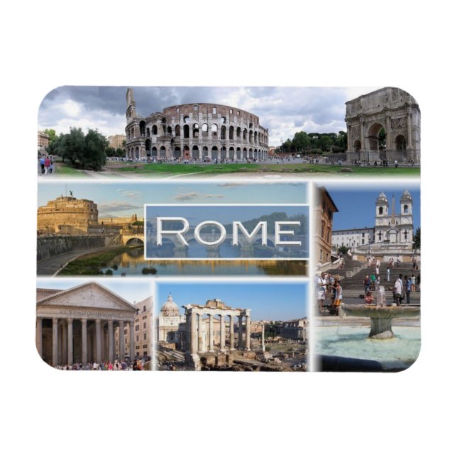 Imán IT Italia - Roma - (Horizontal)