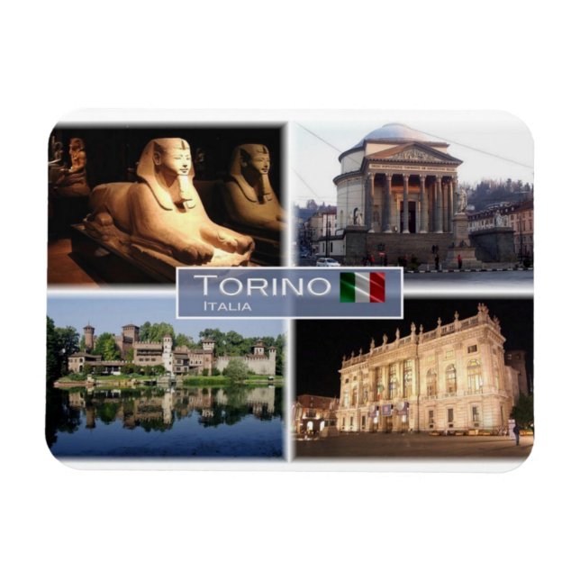 Imán IT Italia - Torino Turn - Museo Egizio - (Horizontal)