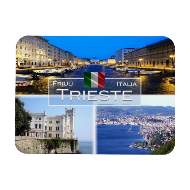 Imán IT Italia - Trieste - Castello Miramare - (Horizontal)
