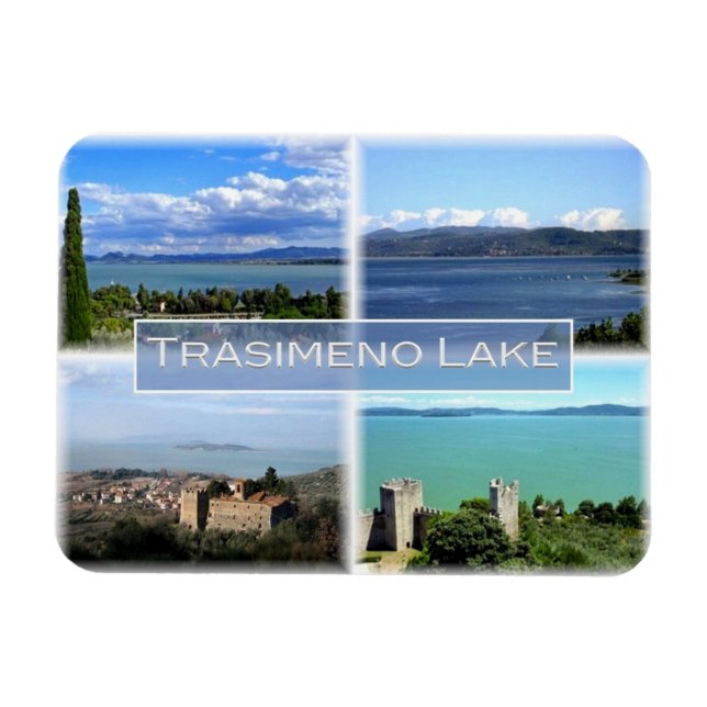 Imán IT Italia - Umbría - Lago Trasimeno - (Horizontal)